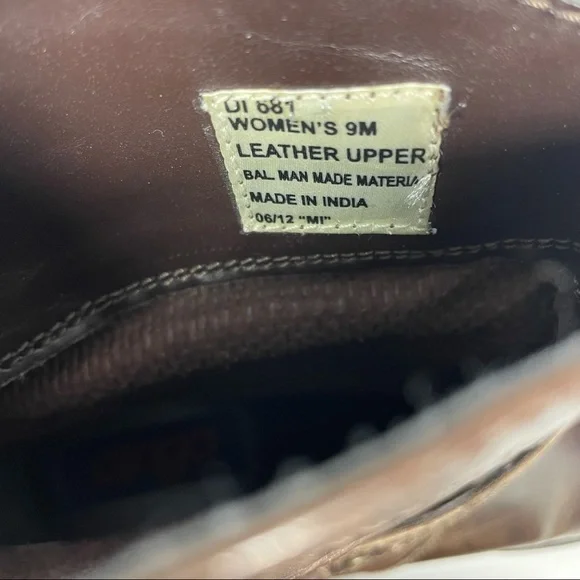 Dingo Metro Leather Ankle Boots Size 9 Harness Zipper Accents Urban Boot Brown - Picture 8 of 8